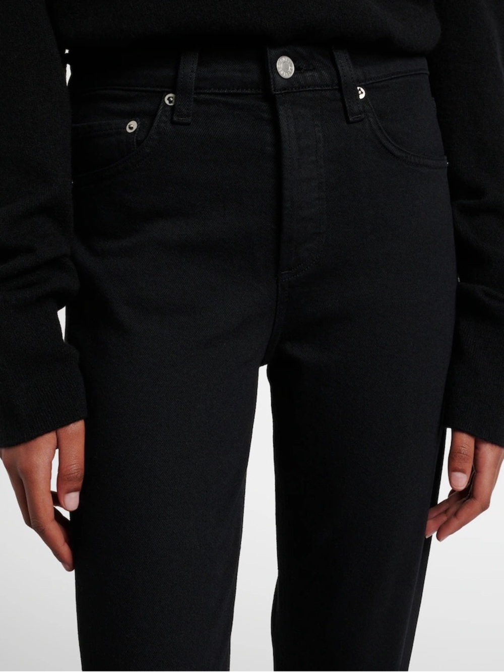 EUC agolde black high rise skinny jeans size 28